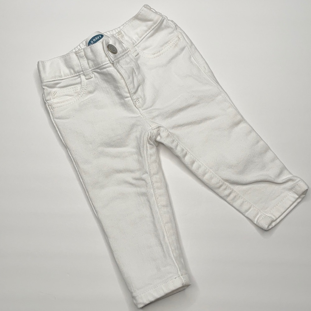 Baby White Jeans 3-6M